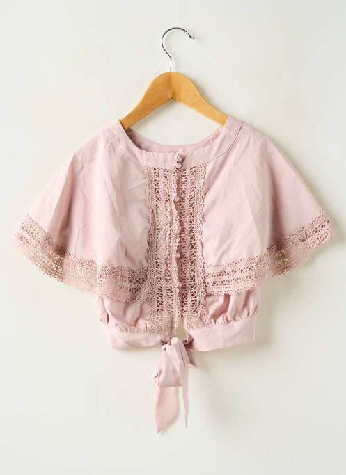 Blouse rose LOEVIA pour fille