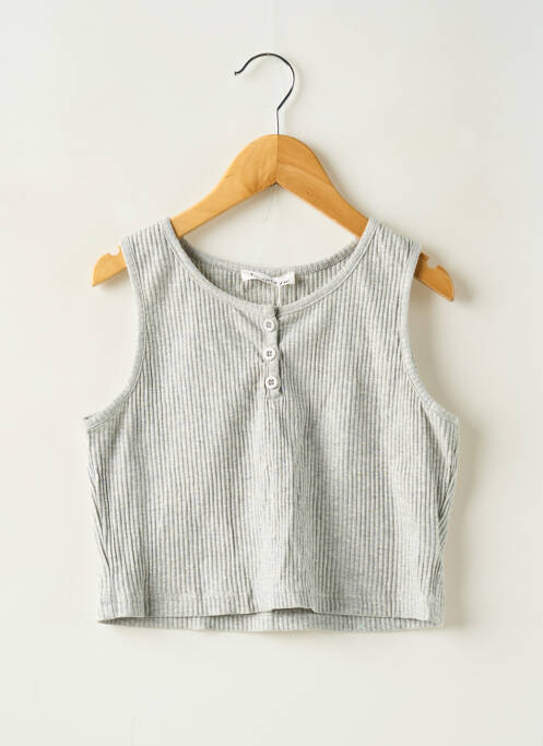 Top gris LOEVIA pour fille