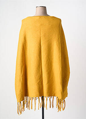 Poncho col v jaune SO SWEET femme