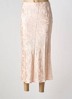 Jupe longue taille haute rose MARAISLISE femme