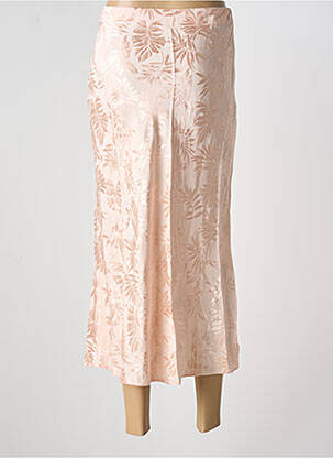 Jupe longue taille haute rose MARAISLISE femme