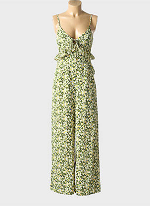 Combi-pantalon fines bretelles fines bretelles vert ELLI WHITE femme