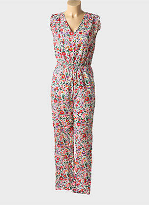 Combi-pantalon fermeture boutonnée au dos sans manche rouge LILI & LALA femme