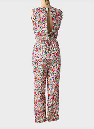 Combi-pantalon fermeture boutonnée au dos sans manche rouge LILI & LALA femme