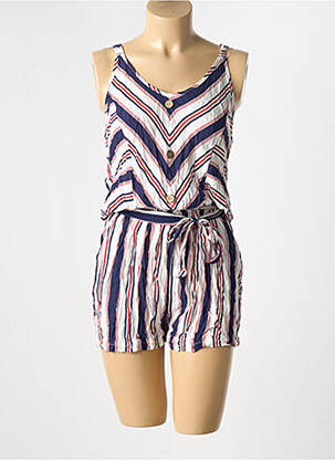 Combishort fines bretelles fines bretelles bleu AIRISA femme