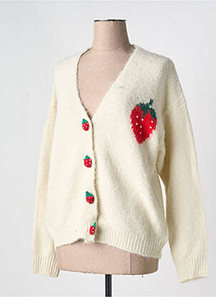 Gilet manches longues beige GRACIA femme