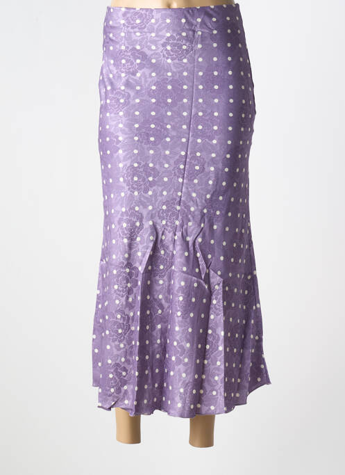 Jupe longue violet ELLI WHITE pour femme
