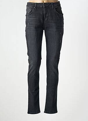 Jeans coupe slim effet usé délavé taille normale gris LTB femme