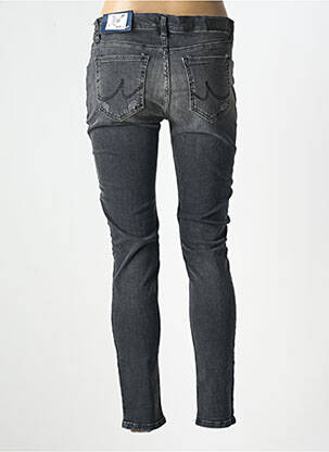 Jeans skinny effet usé délavé taille basse gris LTB femme