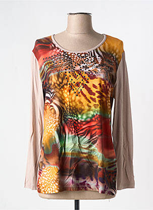 T-shirt manches longues manches longues beige ALAIN MURATI femme