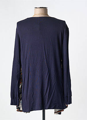 Tunique manches longues col rond bleu ALAIN MURATI femme