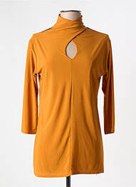Top tissage jersey manches 3/4 orange MARY COOL femme