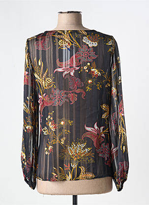 Blouse légère et transparente manches longues noir ROMEO POUR JULIETTE femme