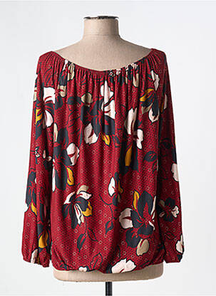 Blouse imprimé fleurs manches longues rouge ROMEO POUR JULIETTE femme