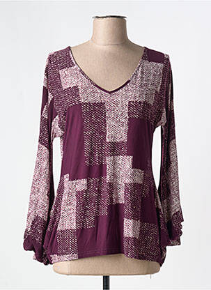T-shirt manches longues manches longues violet MARY COOL femme