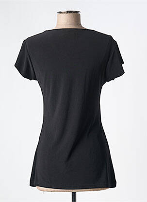 T-shirt col v manches courtes noir MARY COOL femme