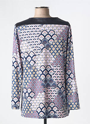 T-shirt manches longues manches longues bleu MONACO COLLECTION femme