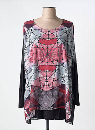 Tunique manches longues légère et transparente noir ALAIN MURATI femme