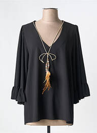Blouse manches 3/4 manches 3/4 noir MARK'S THER femme