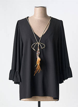 Blouse manches 3/4 manches 3/4 noir MARK'S THER femme