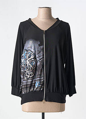 Veste casual manches longues noir MARY COOL femme