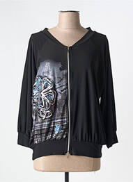 Veste casual manches longues noir MARY COOL femme