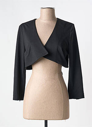 Boléro fermeture liens à nouer noir PARISIENNE femme
