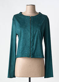 Veste casual col rond vert ROMEO POUR JULIETTE femme