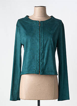 Veste casual col rond vert ROMEO POUR JULIETTE femme