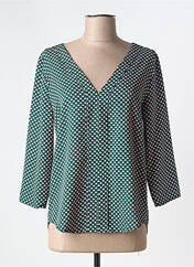 Blouse vert HIPPOCAMPE pour femme seconde vue
