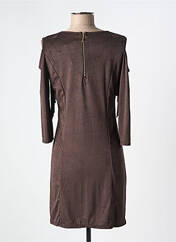 Robe courte marron ELL'A pour femme seconde vue