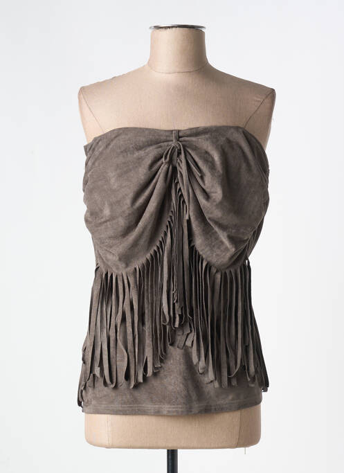 Top gris MARY COOL pour femme