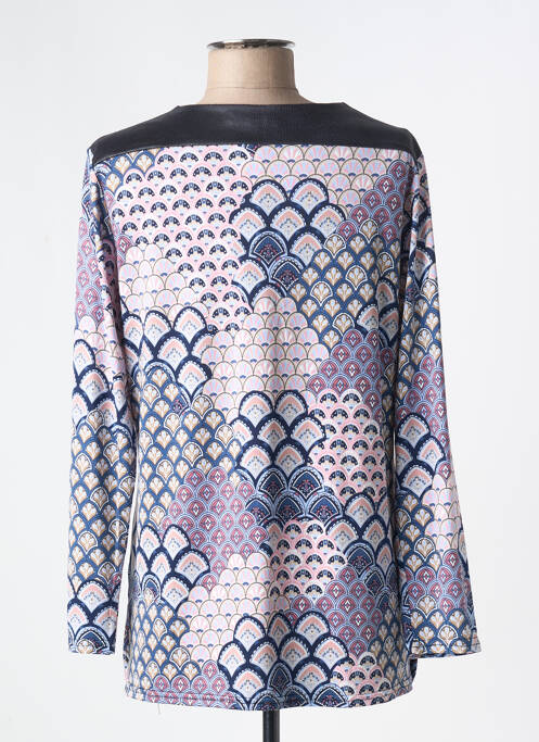 T-shirt bleu MONACO COLLECTION pour femme