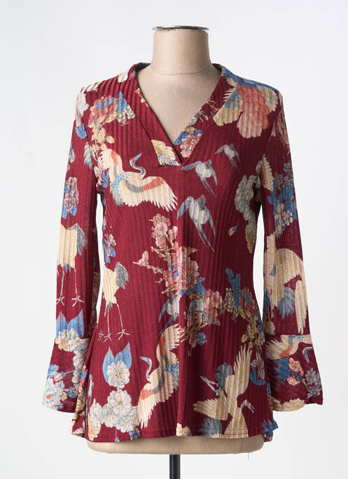 Tunique manches longues rouge ROMEO POUR JULIETTE pour femme