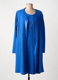 Ensemble robe fermeture zippée au dos bleu ROMEO POUR JULIETTE femme