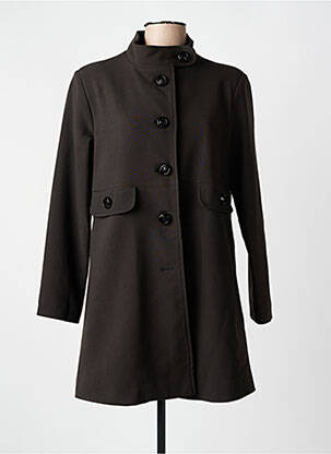 Manteau court poches sans capuche marron HIPPOCAMPE femme