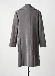 Manteau long gris HIPPOCAMPE pour femme seconde vue