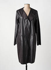 Manteau long noir PARISIENNE pour femme seconde vue
