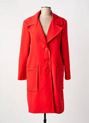 Manteau long rouge HIPPOCAMPE pour femme seconde vue