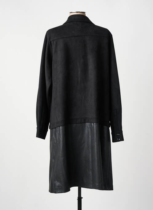 Manteau long coupe droite sans capuche noir ALAIN MURATI femme