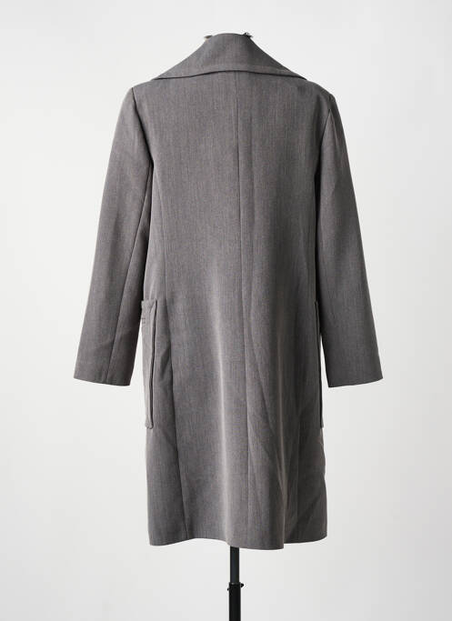 Manteau long gris HIPPOCAMPE pour femme