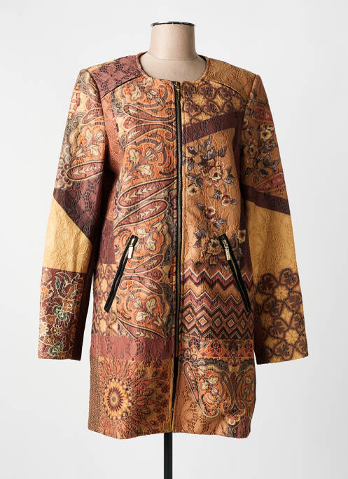 Manteau long marron 101 IDEES pour femme