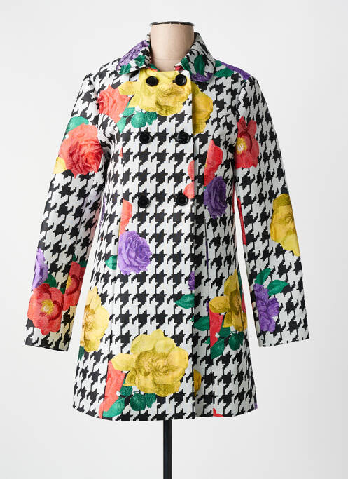 Manteau long noir HIPPOCAMPE pour femme