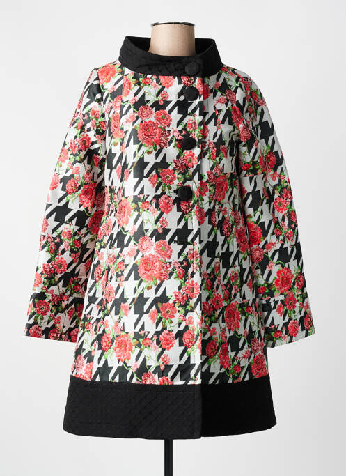 Manteau long noir HIPPOCAMPE pour femme