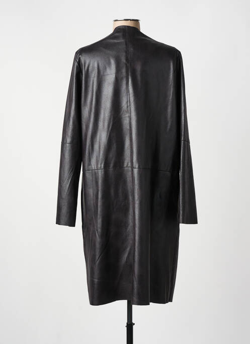 Manteau long noir PARISIENNE pour femme