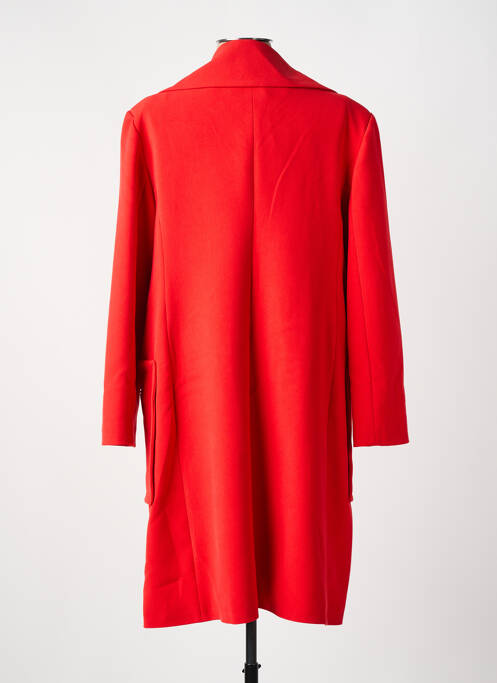 Manteau long rouge HIPPOCAMPE pour femme