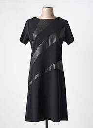 Robe courte manches courtes manches courtes noir ROMEO POUR JULIETTE femme