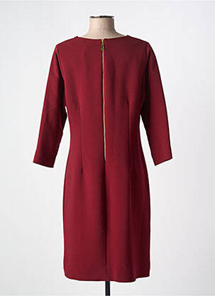 Robe mi-longue manches 3/4 manches 3/4 rouge ALAIN MURATI femme
