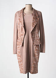 Ensemble robe type de veste chic rose ROMEO POUR JULIETTE femme
