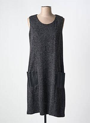 Robe mi-longue sans manche sans manche gris DRESS ADDICT femme
